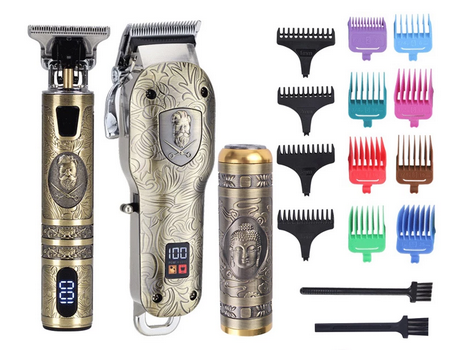 Surker Professional 3 pieces Suit Machine Electric Cordless Grooming Kit T-blade SK-613-3 - surker