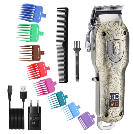 Surker Hair Clipper Professional Metal Relief Barber Shop Cordless SK-613 - surker