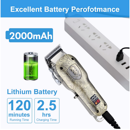 Surker Hair Clipper Professional Metal Relief Barber Shop Cordless SK-613 - surker
