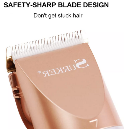 Surker powerful hair clipper adjustable trimmer rechargeable battery 1200mAh SK-826 - surker