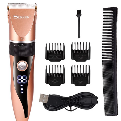 Surker powerful hair clipper adjustable trimmer rechargeable battery 1200mAh SK-826 - surker