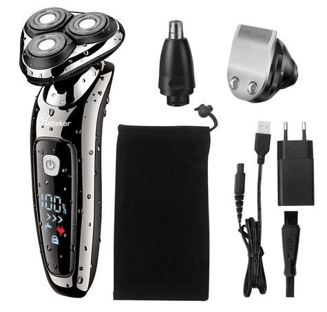 Surker cordless 3in1 grooming kit electric shaver rechargeable rotary RSCX-9598A - surker