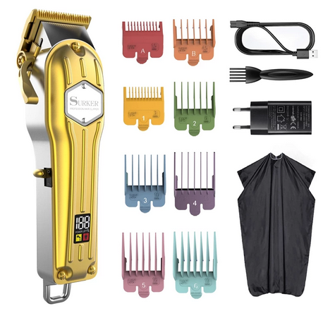 Surker clipper professional hair trimmer Metal Cordless powerful electric N° K9S - surker