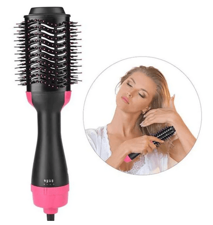 Hair Dryer Hot Air Brush Styler and Volumizer Straightener Curler Comb Roller Electric - surker