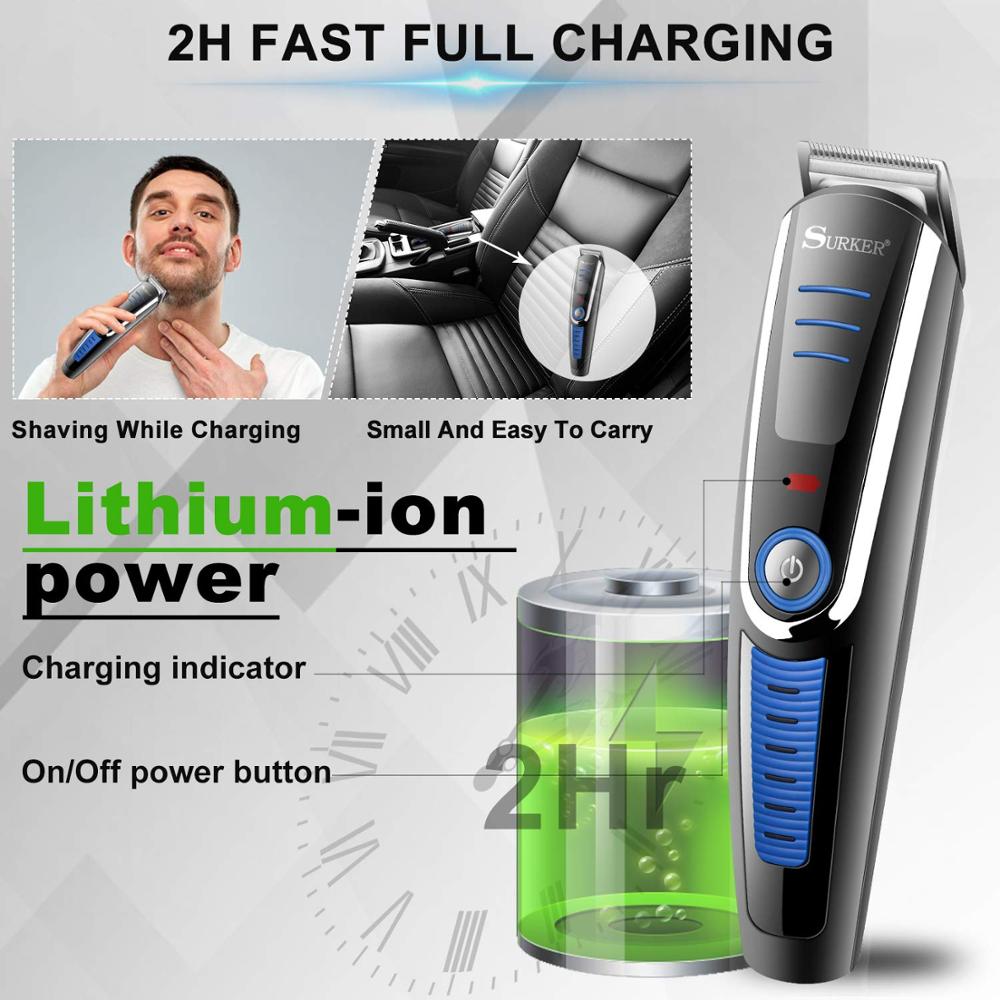 Surker Professional electric hair trimmer for men body beard trimer 6