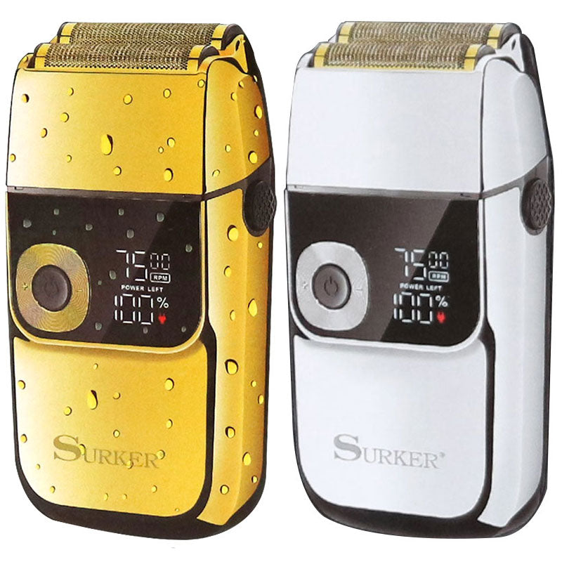 Professional IPX6 electric LED shaver metal housing hair cleaning rechargeable 1