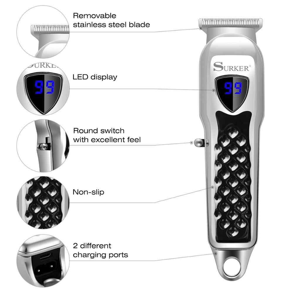 Surker Hair Machine Professional Trimmer Electric All Metal SK-755 - surker