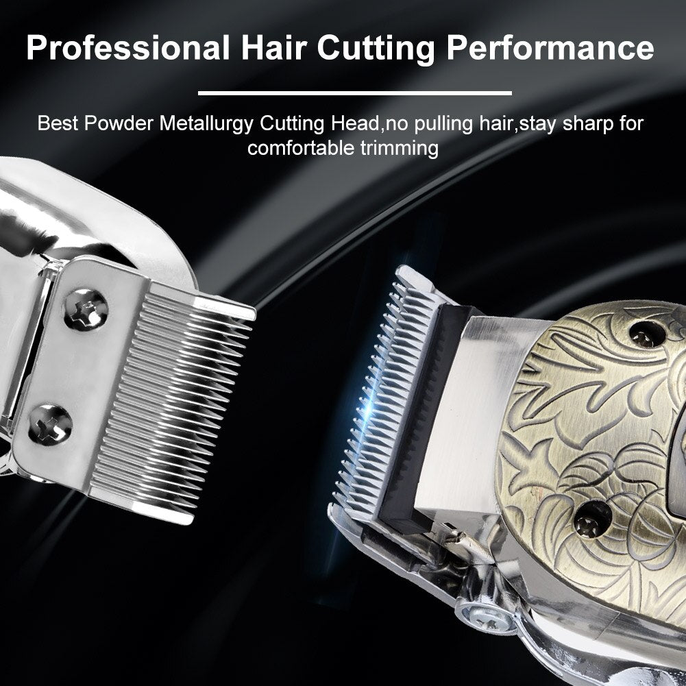 Surker Professional Hair Clippers for Men 2 pieces Suit Hair Machine Electric Cordless Barbershop Hair trimmer