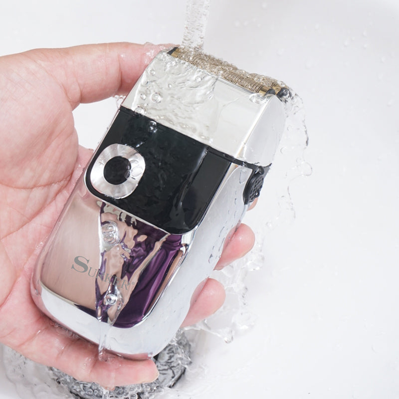 Professional IPX6 electric LED shaver metal housing hair cleaning rechargeable 4