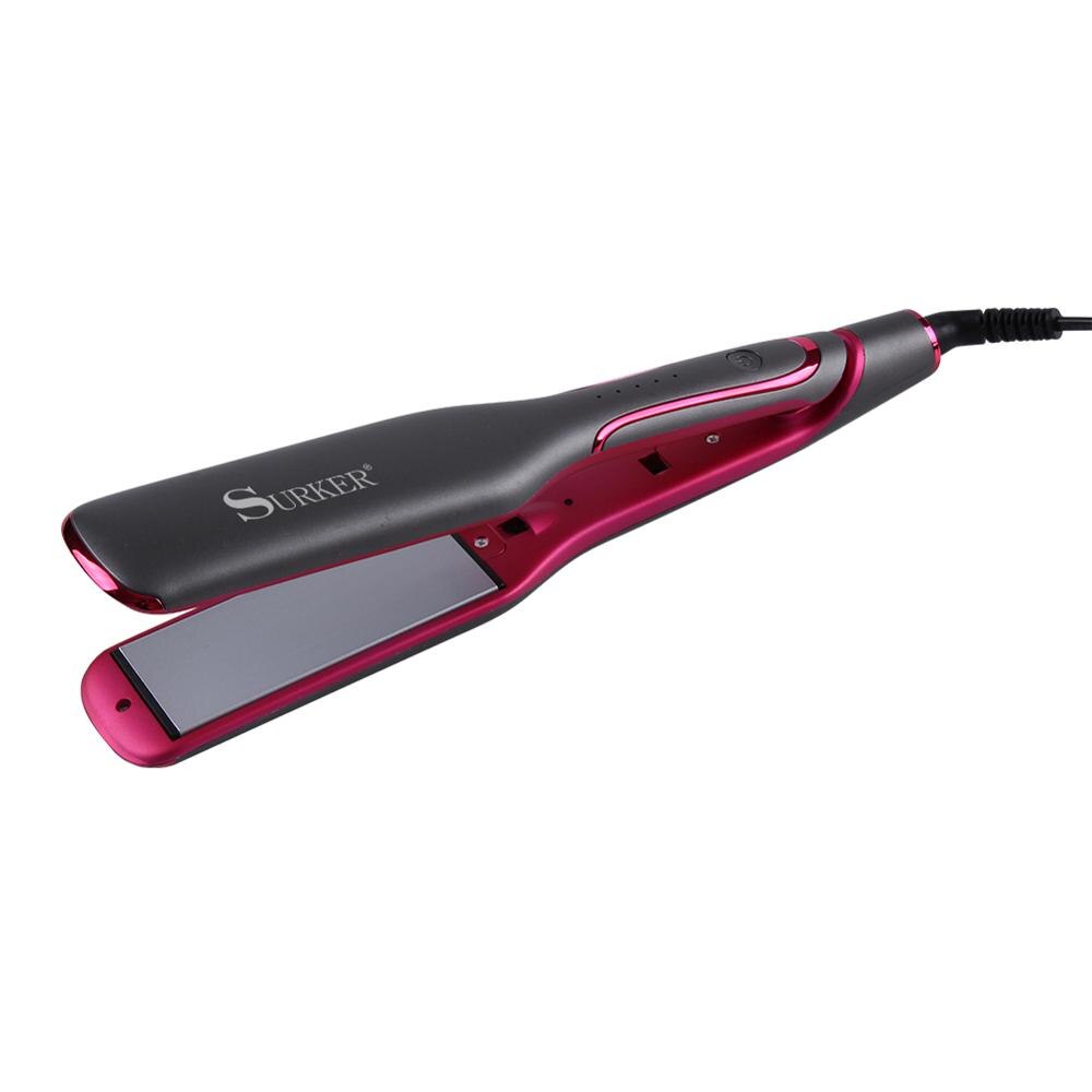 Surker Professional Tourmaline Ceramic Heating Plate Hair Straightener Negative Ion Curling Iron Corrugation Styling Tools