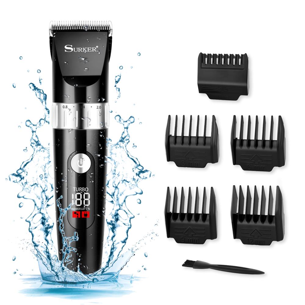Surker Electric Hair Clipper Rechargeable Professional Waterproof SK-535 - surker