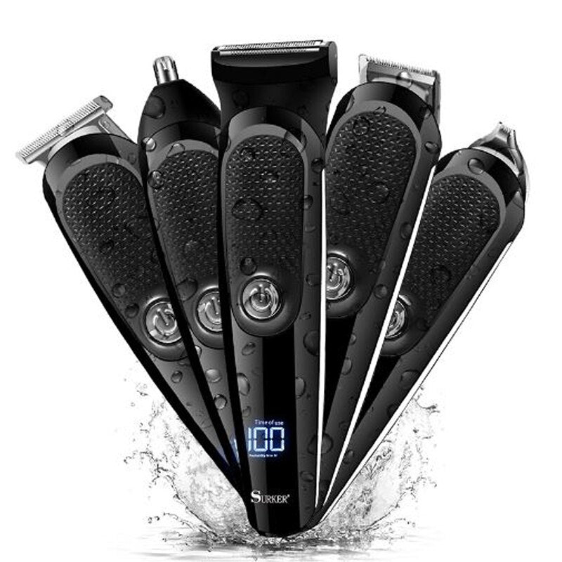 Surker kit hair trimmer pro clipper beard body shaver electric Cutting SK522B - surker