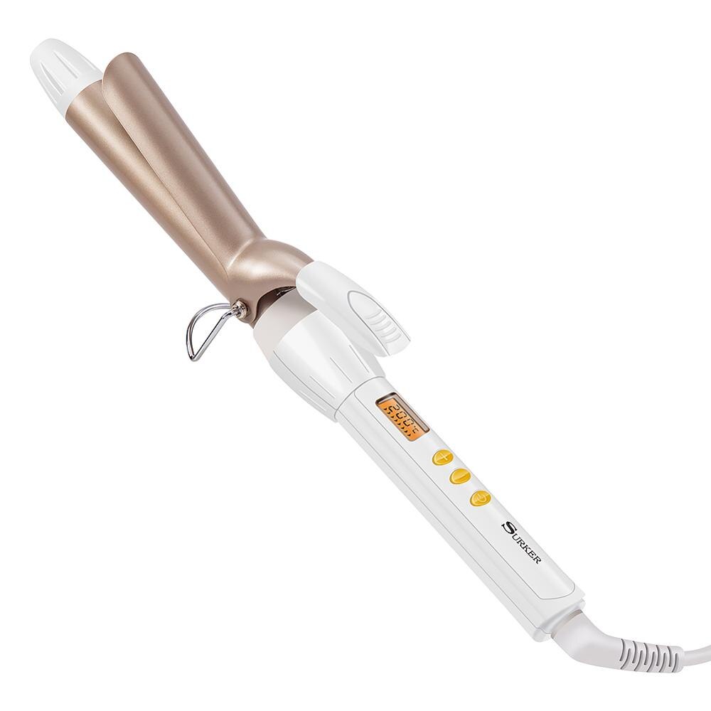 Surker professional hair curling iron ceramic styling tools women thermostatic hair curler bigodini