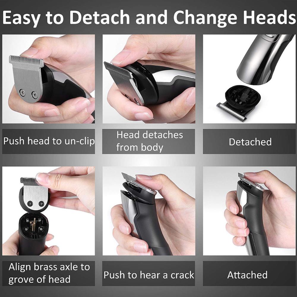 Surker 6in1 Hair Clipper Multifunction Rechargeable Wireless Electric FK8688 - surker