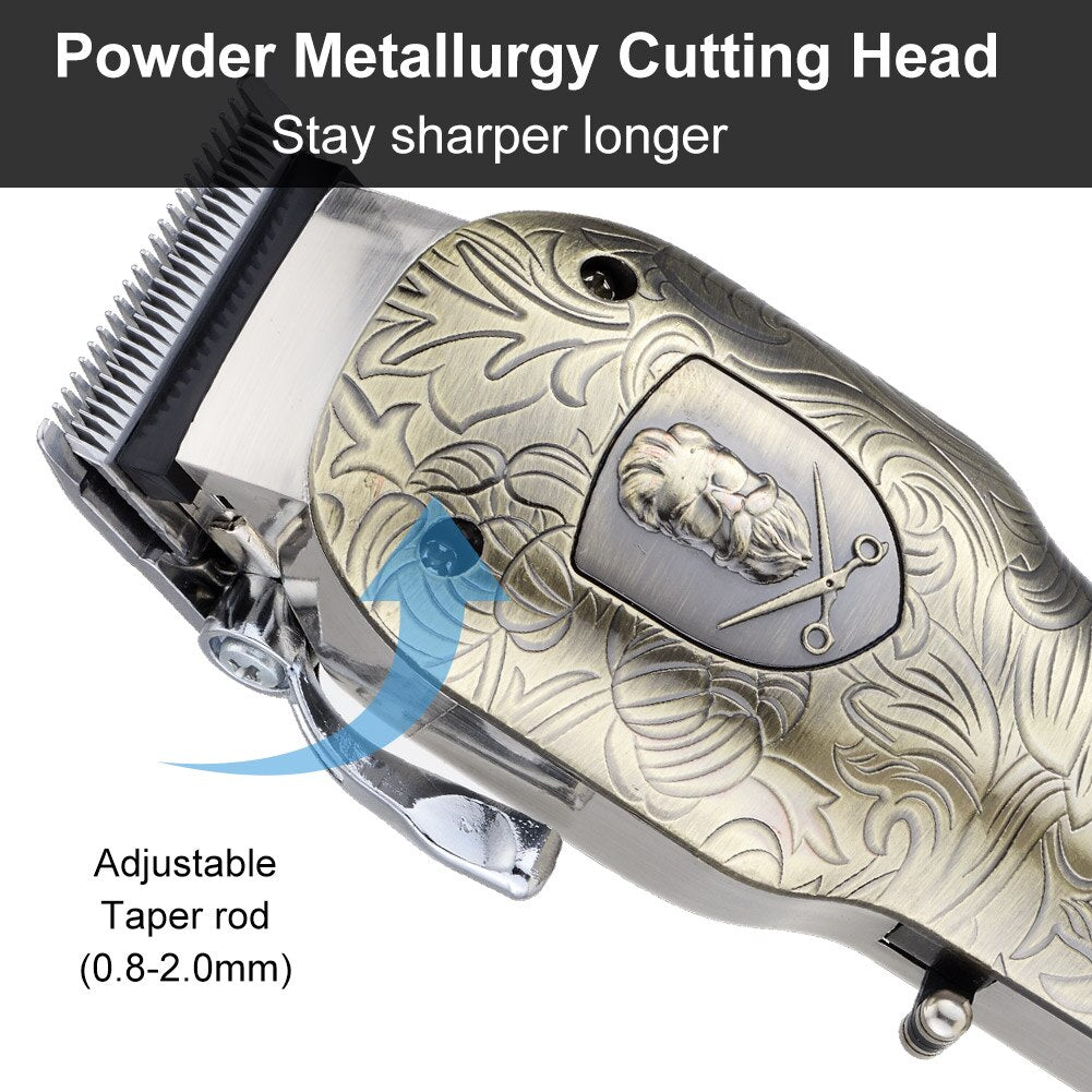 Surker Professional Hair Clippers for Men 2 pieces Suit Hair Machine Electric Cordless Barbershop Hair trimmer