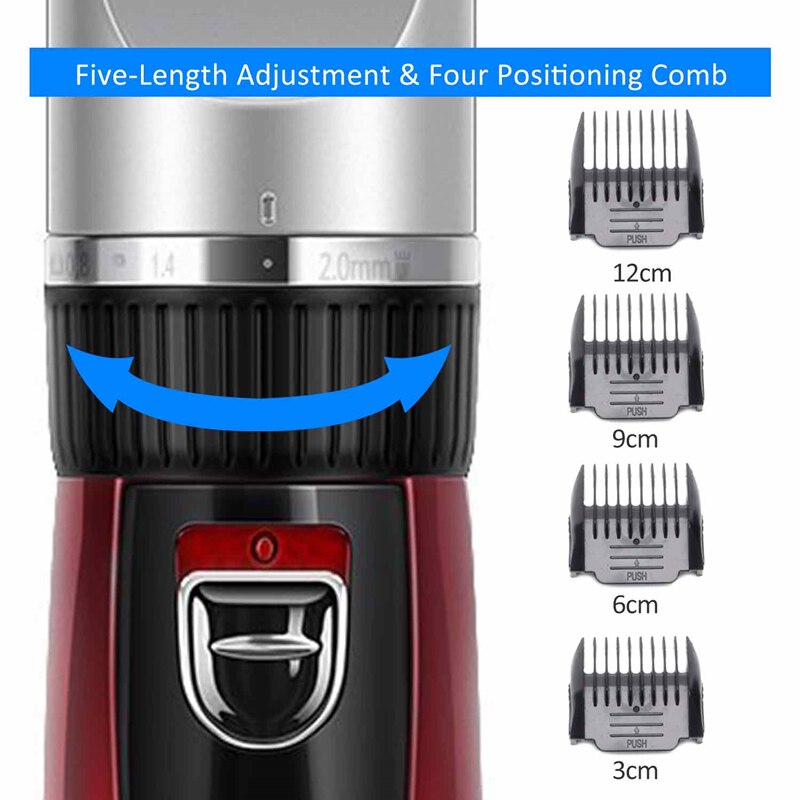 Surker Electric Dog Hair Trimmer Professional Clipper Dog Grooming Machine Cordless Pet Haircut Machine SK-508 - surker