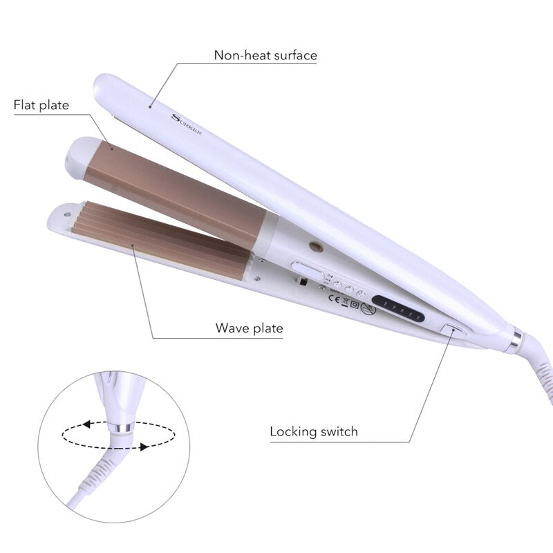 Surker Professional Hair Straightener Multifunctional Straighting High Quality Anion Female Hair Styling Tool