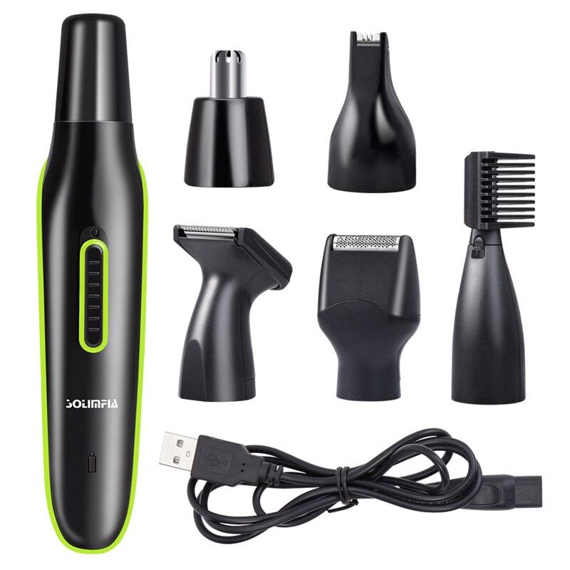 Surker 5 in 1 Multifunctional Nose Hair Trimmer Beard Eyebrows Rechargeable SK-2202 - surker