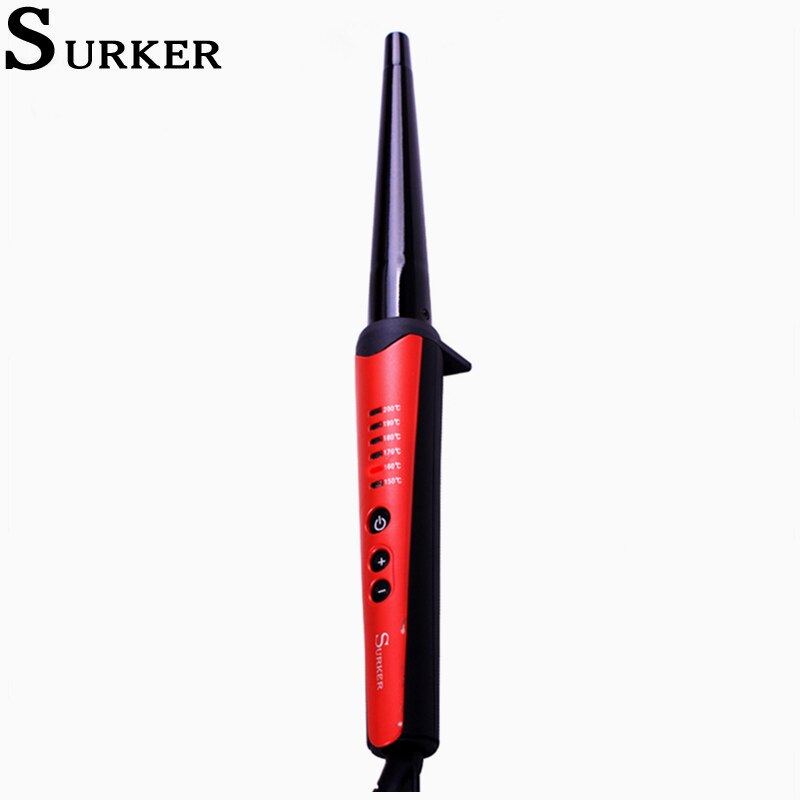 Surker professional Hair Curling Iron Hair waver Pear Flower Cone Electric Styling Tools for Women bigodini
