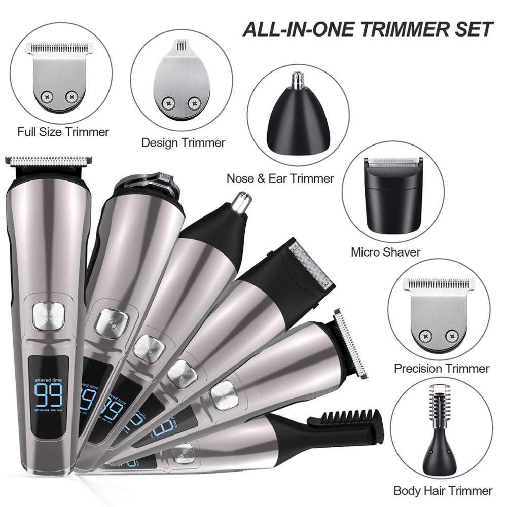 Surker 6in1 Hair Clipper Multifunction Rechargeable Wireless Electric FK8688 - surker