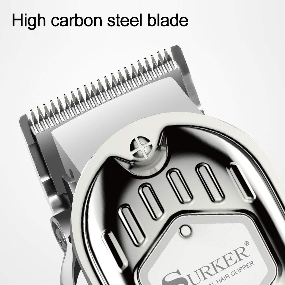 Metal Cordless powerful electric hair clipper for men 3