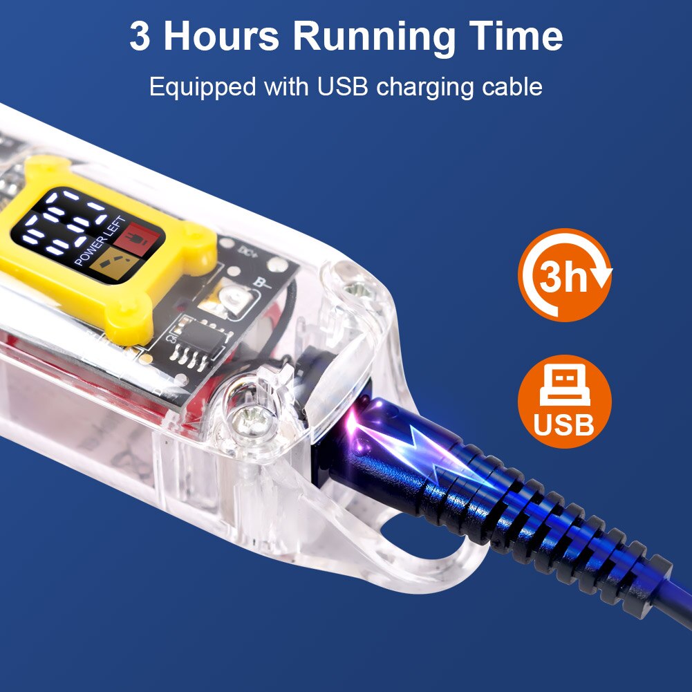 Surker Rechargeable Hair Cutting Machine Transparent Cover White SK1609 - surker