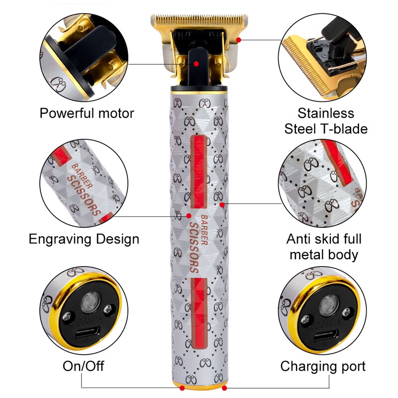 Surker professional cordless hair clipper for men trimmer 612 - surker