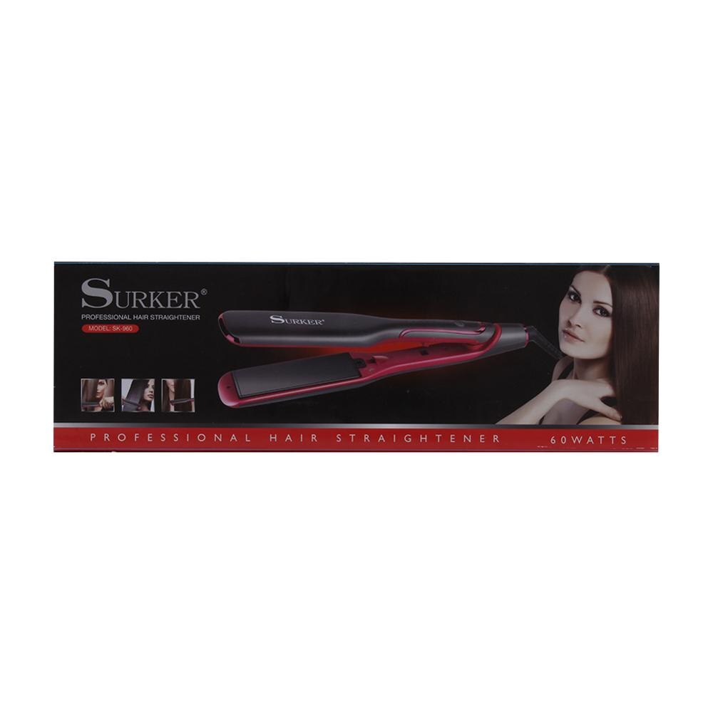 Surker Professional Tourmaline Ceramic Heating Plate Hair Straightener Negative Ion Curling Iron Corrugation Styling Tools