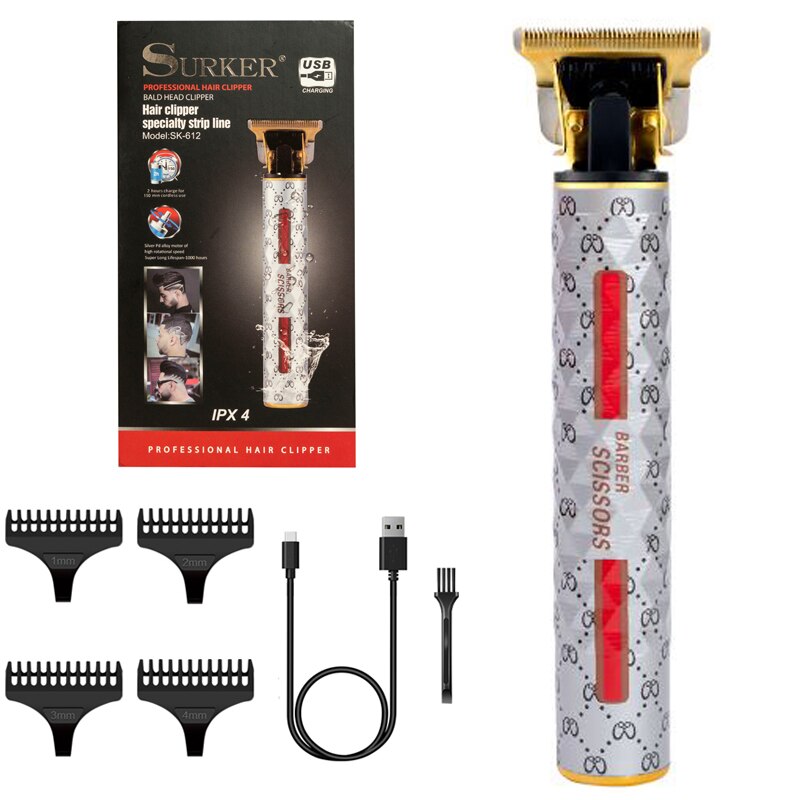 Surker professional cordless hair clipper for men trimmer 612 - surker