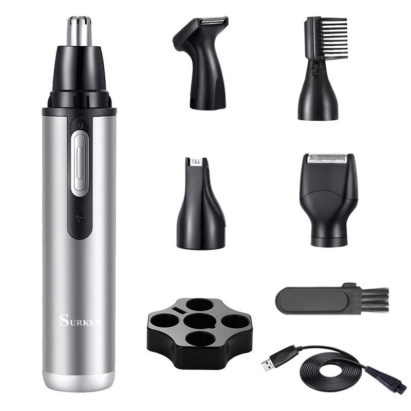 Surker 5-in-1 multi-function grooming set USB charging portable mini nose and ear hair trimmer 1