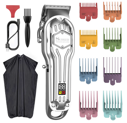 Surker clipper professional hair trimmer Metal Cordless powerful electric N° K9S