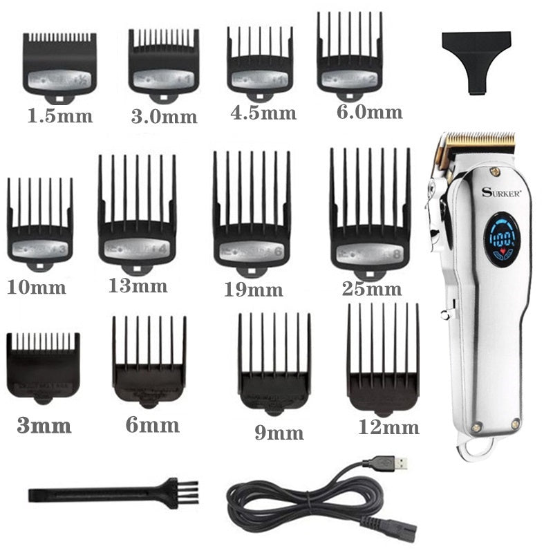 Surker cordless powerful hair clipper professional 5