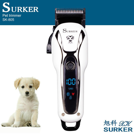 Surker Professional  Pet Hair clippers Rechargeable Electric Hair Trimmer for dog cordless Haircut Machine Pet Grooming Kit - surker