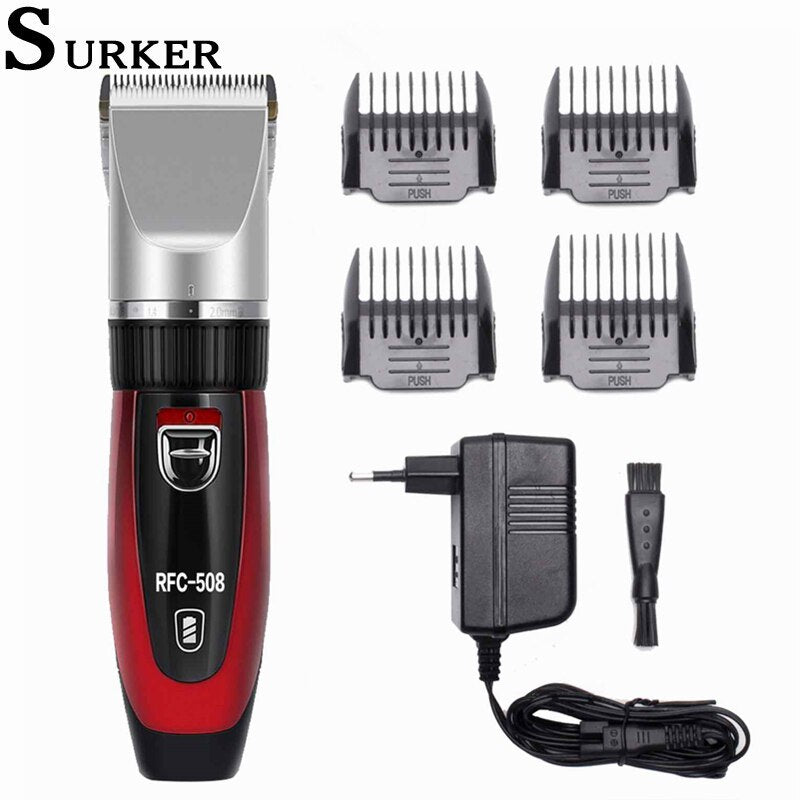 Surker Electric Dog Hair Trimmer Professional Clipper Dog Grooming Machine Cordless Pet Haircut Machine SK-508 - surker
