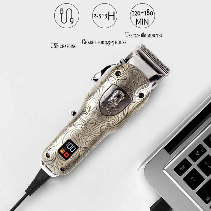 powerful LED electric hair clipper grooming professional LCD 2