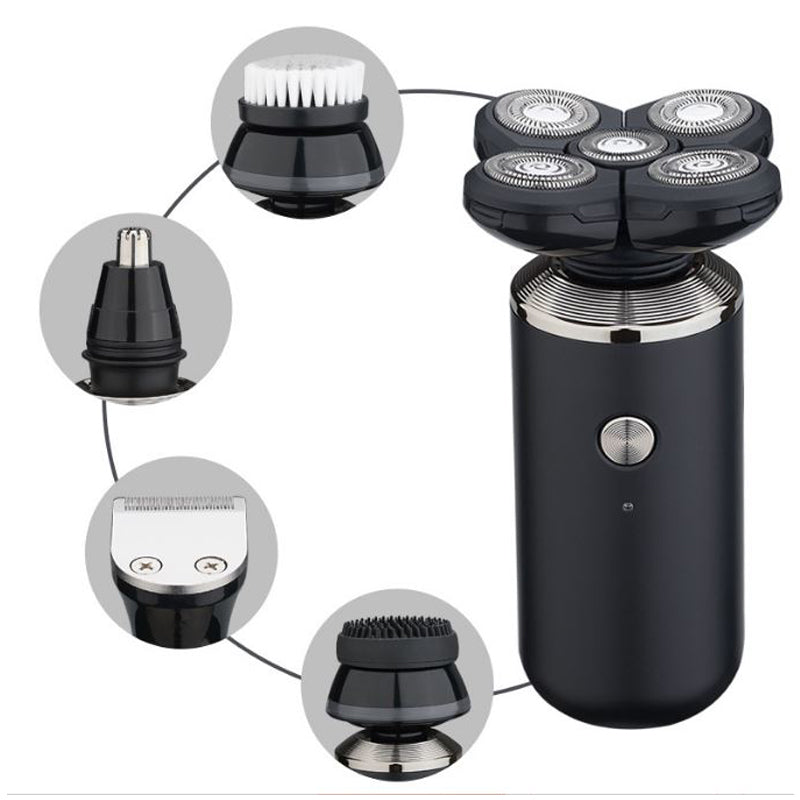 Surker 5in1 washable grooming electric shaver male face electric razor rechargeable rotary 6