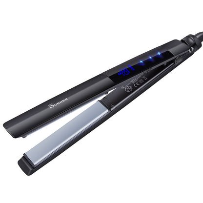 Surker Negative ion Hair Straightener LED Touch screen Curling Iron for Women Ceramic Styling Tools