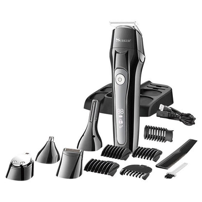 Surker men grooming kit hair trimmer electric body beard trimmer LCD display - surker