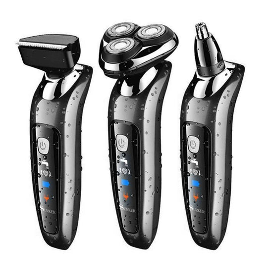 Surker cordless 3in1 grooming kit electric shaver rechargeable rotary 1
