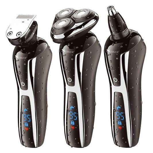 Surker 3in1 wet dry shaver for men rechargeable 1