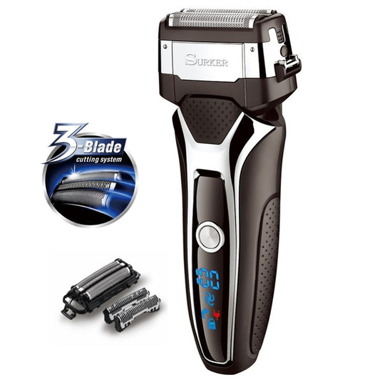 Turbo powerful wet dry electric shaver rechargeable foil face body shaver 1