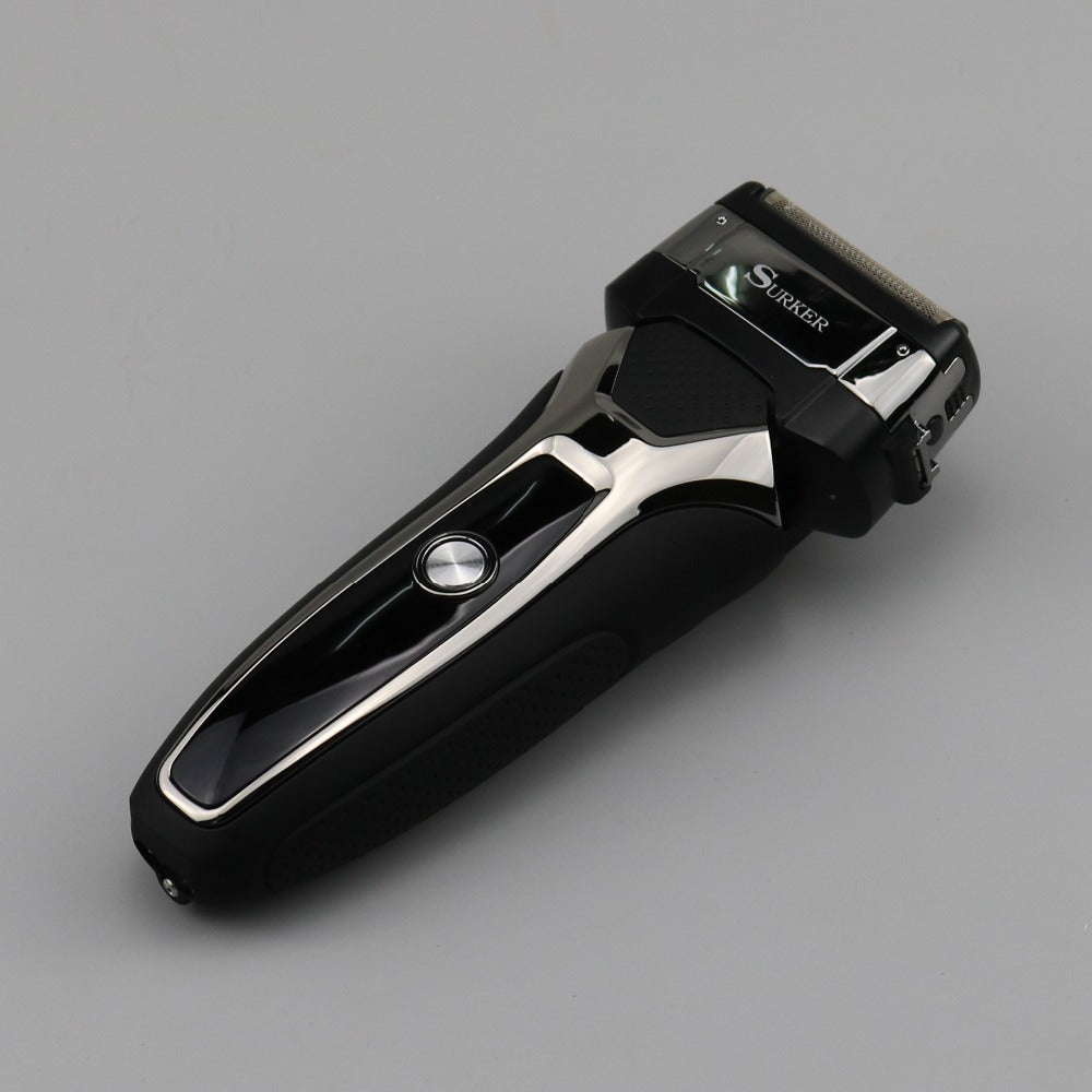 Turbo powerful wet dry electric shaver rechargeable foil face body shaver 2