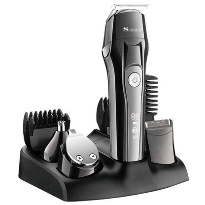 Surker men grooming kit hair trimmer electric body beard trimmer LCD display - surker