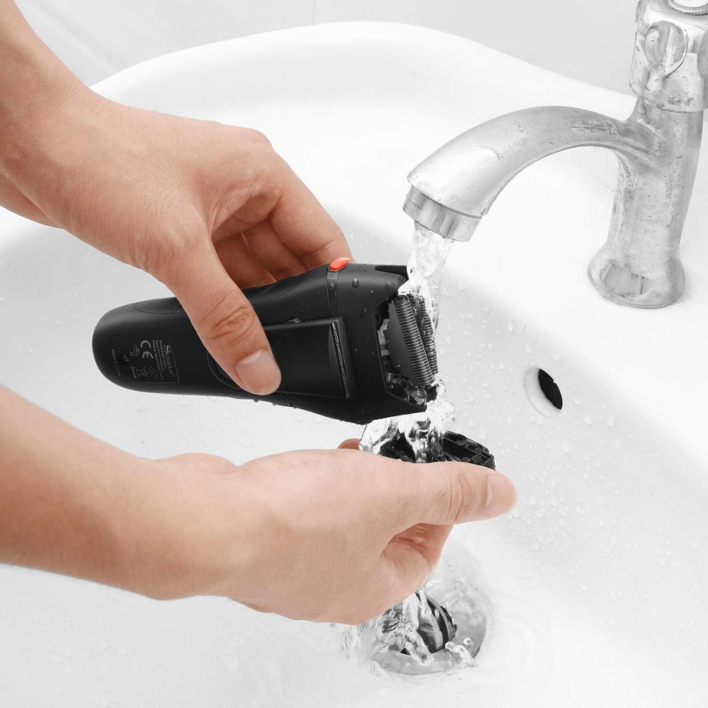 Surker powerful cordless electric shaver pro facial shaving 5