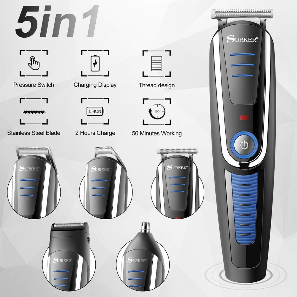 Surker Professional electric hair trimmer for men body beard trimer 2