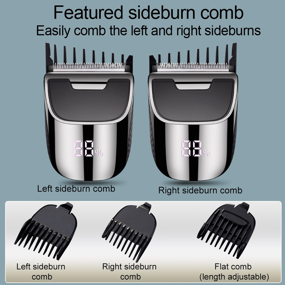 Surker Hair clipper Cordless Mini Hair LED Batteker Display Waterproof R910 - surker