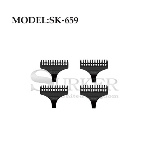 Comb Set Guide Adjustable Limit  Surker RSK-659 4 pcs