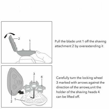 Surker Replacement Shaver Blade Head for RSCX-9800 - surker
